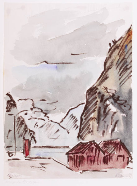 Ernst von Domarus: Norwegischer Fjordhafen