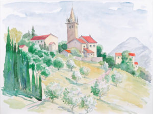 Ernst von Domarus: Luvigliano / Euganäische Berge