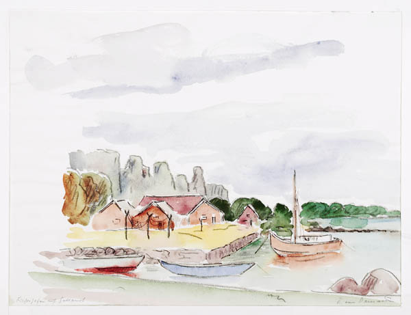 Ernst von Domarus: Fischerhafen auf Gotland