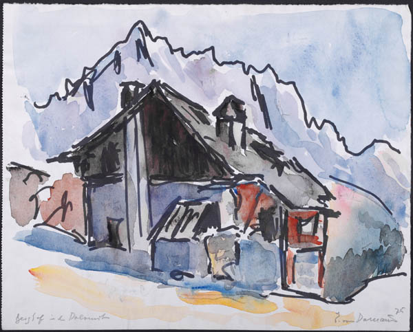 Ernst von Domarus: Berghof in den Dolomiten