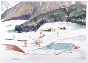 Ernst von Domarus: Winter in Tirol, Wörge