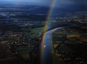Renate Prien: Nord-Ostsee-Kanal bei Rendsburg